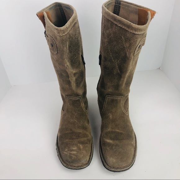 Clark’s originals suede tall boots tan size 8 - Picture 6 of 8